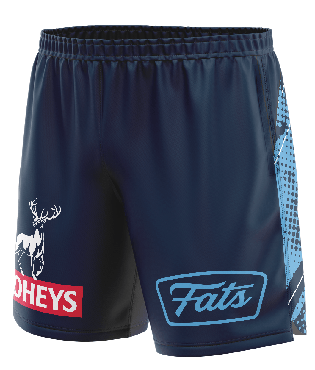 BANGER- SHORTS (NAVY/SKY BLUE)