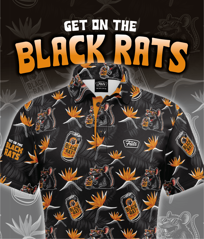 BLACK RATS- GOLF POLO (BLACK)