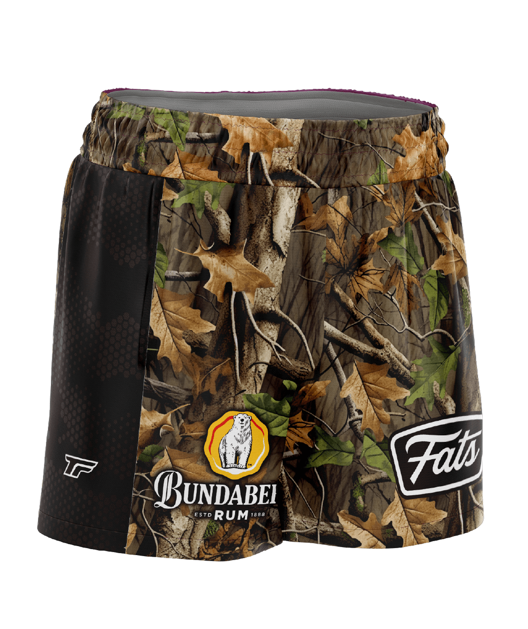 SCRUB BASHER- FOOTY SHORTS- WITH ZIP SIDE POCKETS