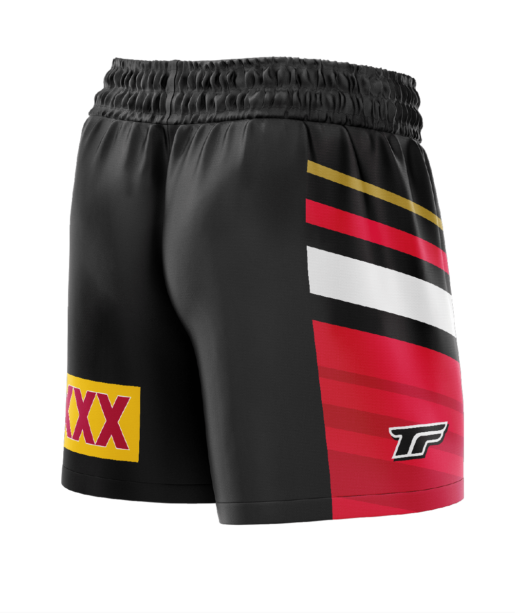 FINS- FOOTY SHORTS- WITH ZIP SIDE POCKETS