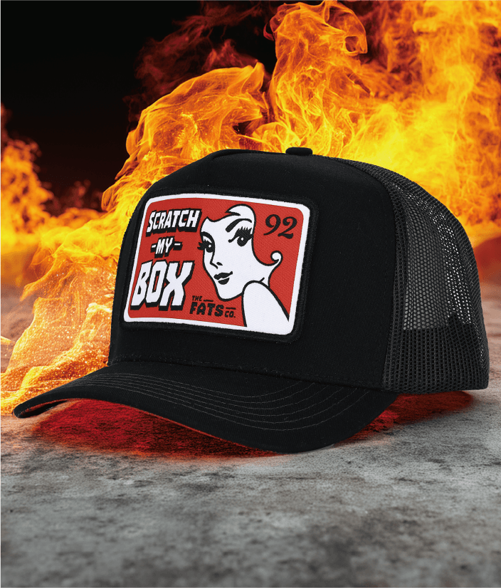 SCRATCH MY BOX (ALL BLACK)- HIGH PROFILE TRUCKER