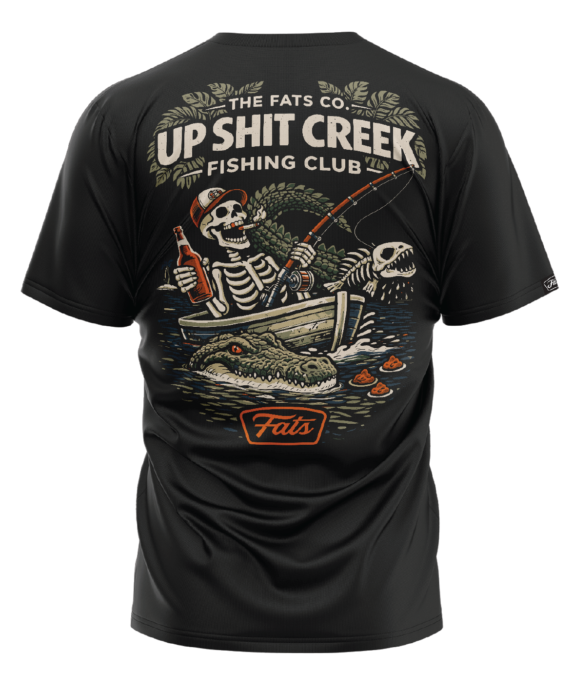 UP SHIT CREEK- TEE- BLACK