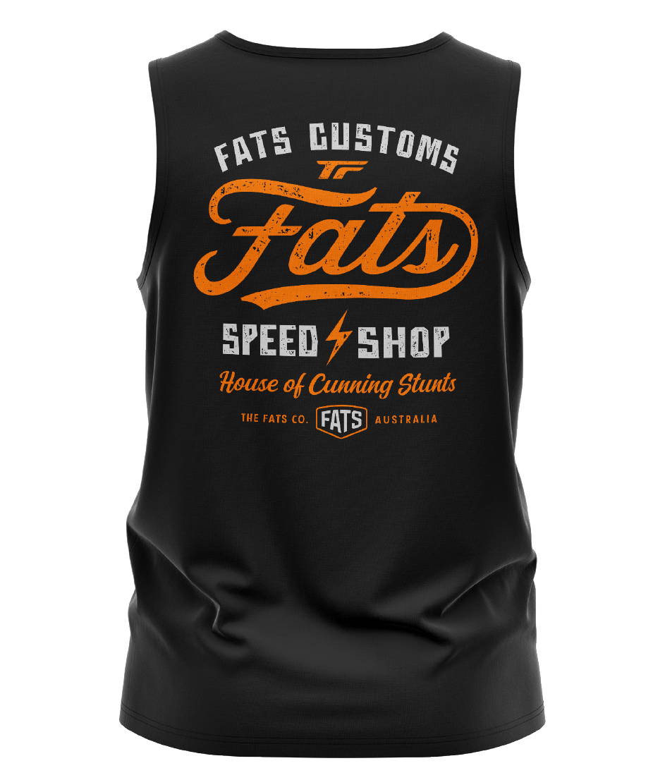 SHOCKER- SINGLET- BLACK