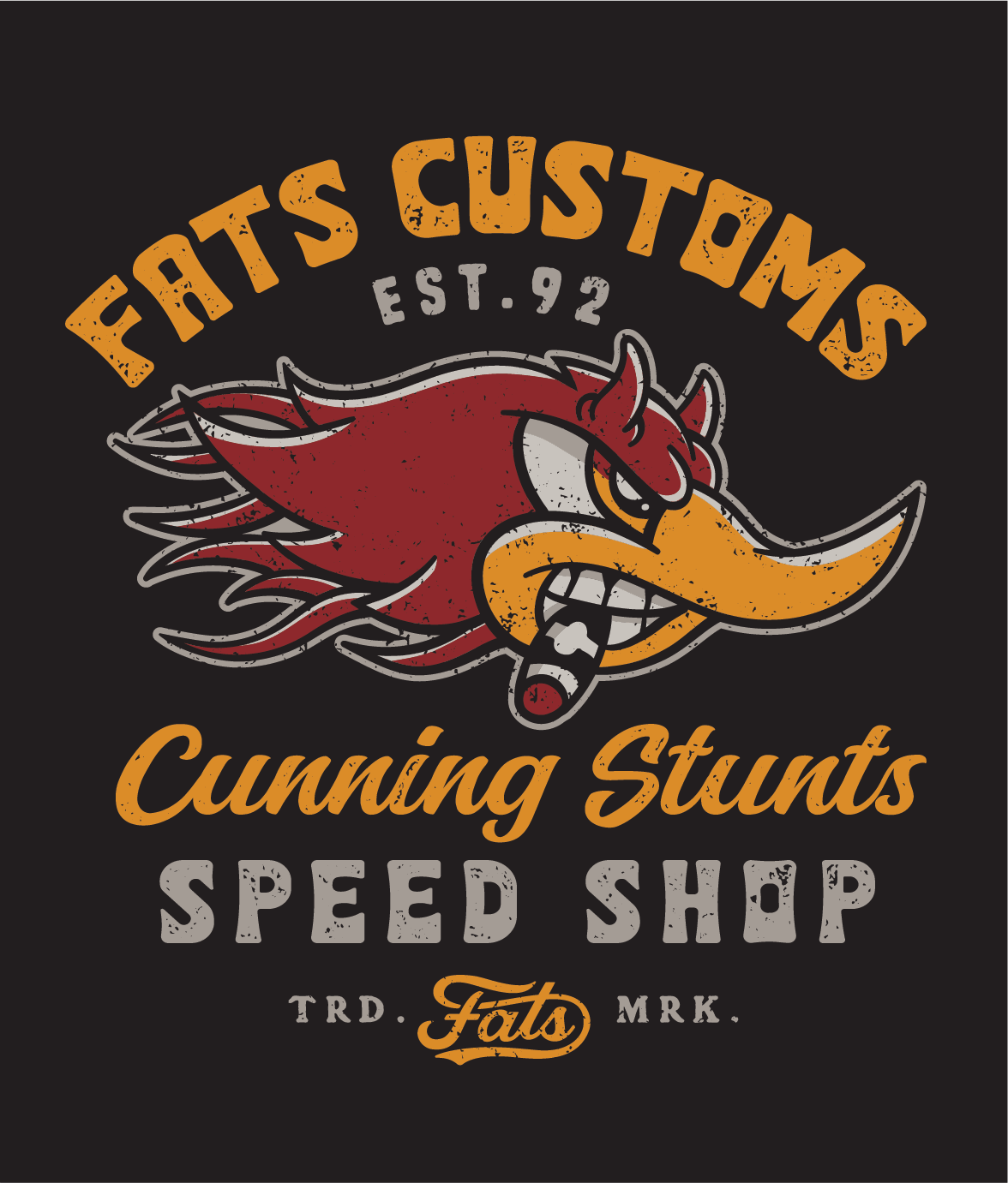CUNNING STUNTS- TEE- BLACK