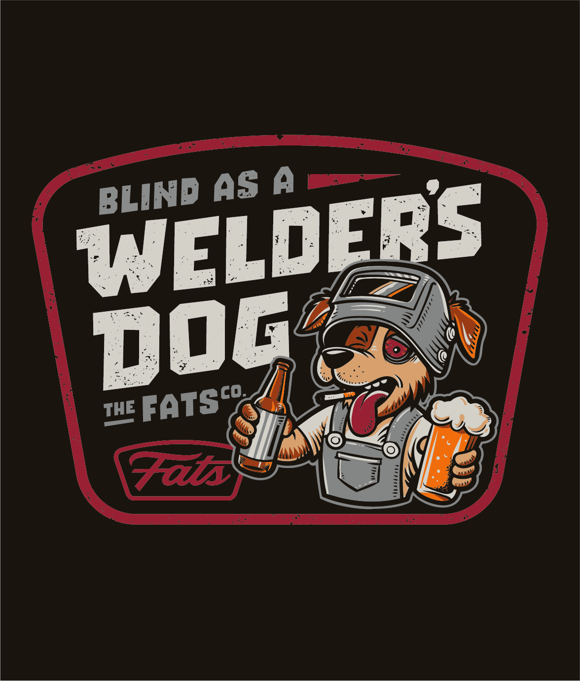 BLIND AS- TEE- BLACK