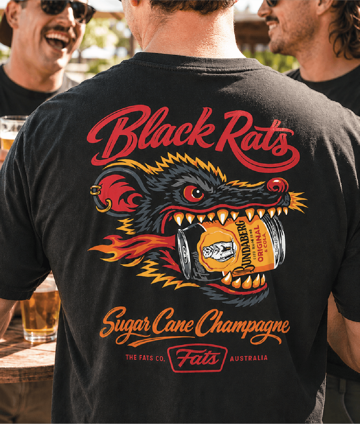 BLACK RATS V2- TEE- BLACK