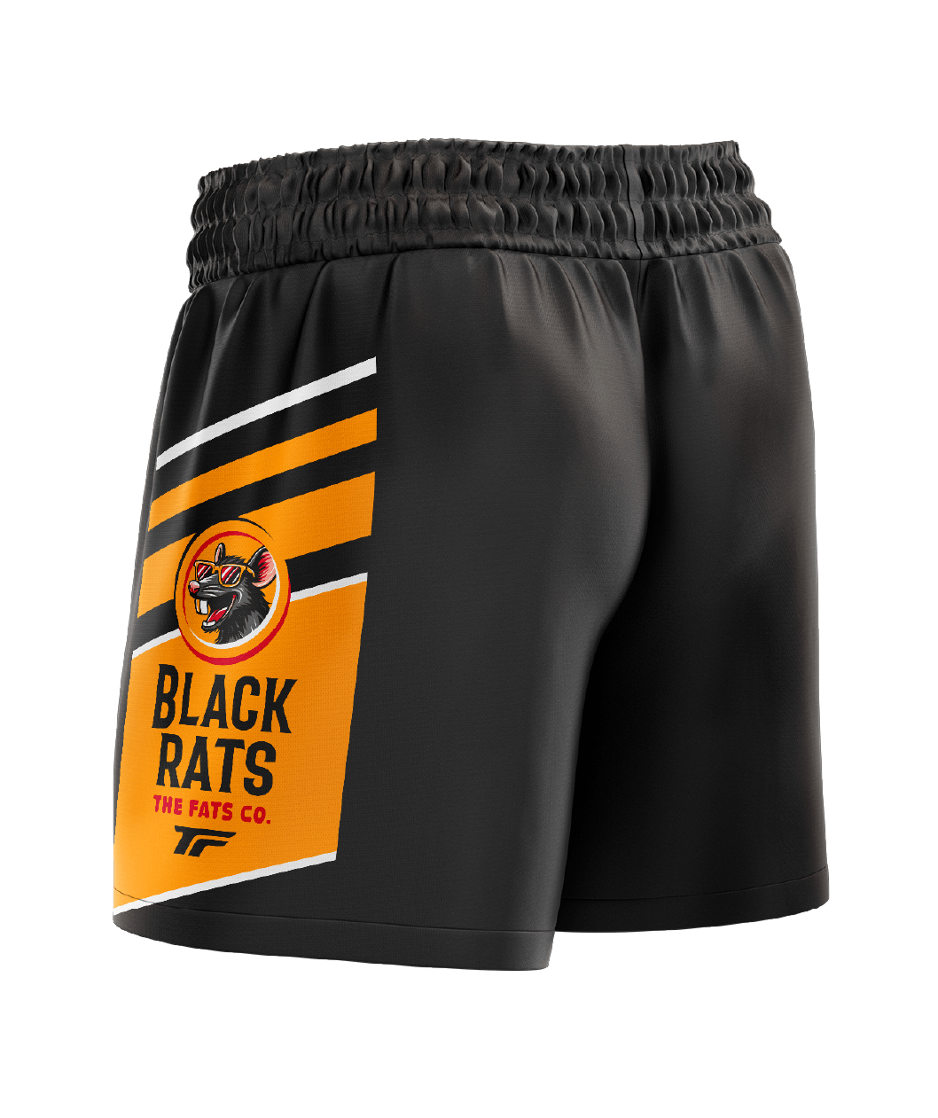 BLACK RATS- FOOTY SHORTS- WITH ZIP SIDE POCKETS