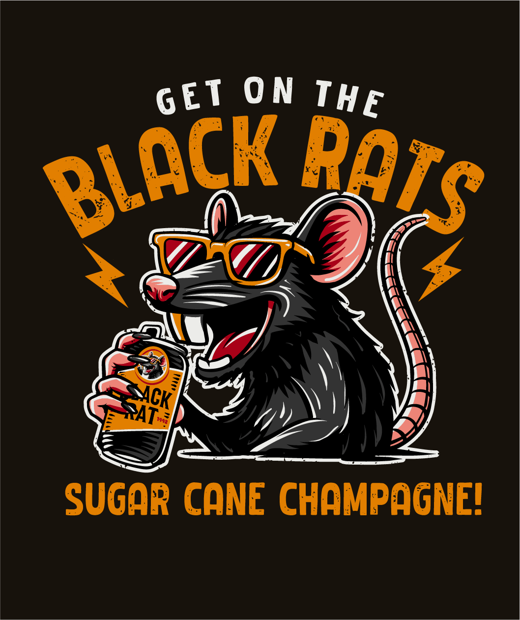 BLACK RATS- FOOTY SHORTS- WITH ZIP SIDE POCKETS