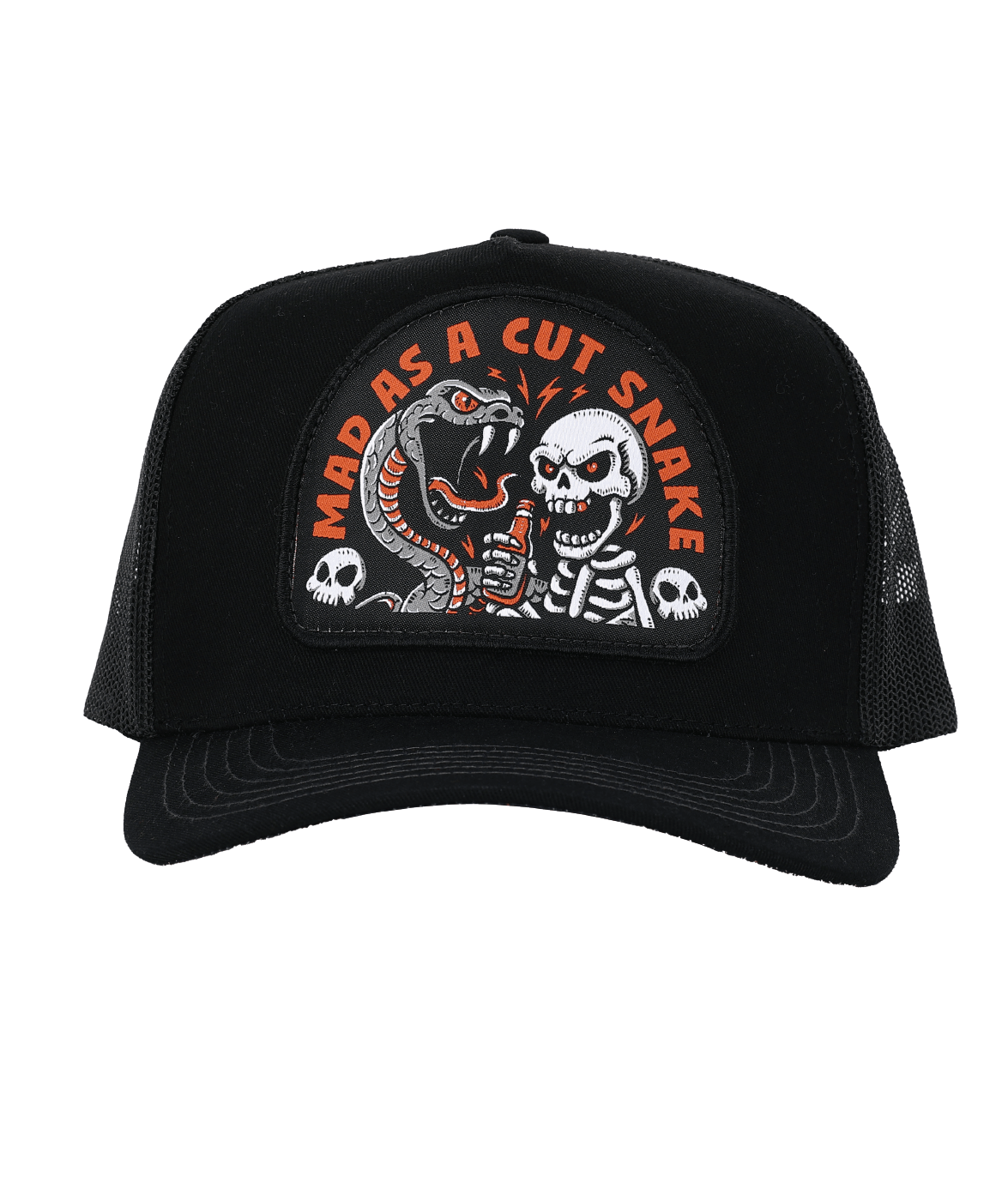 CUT SNAKE (ALL BLACK)- HIGH PROFILE TRUCKER