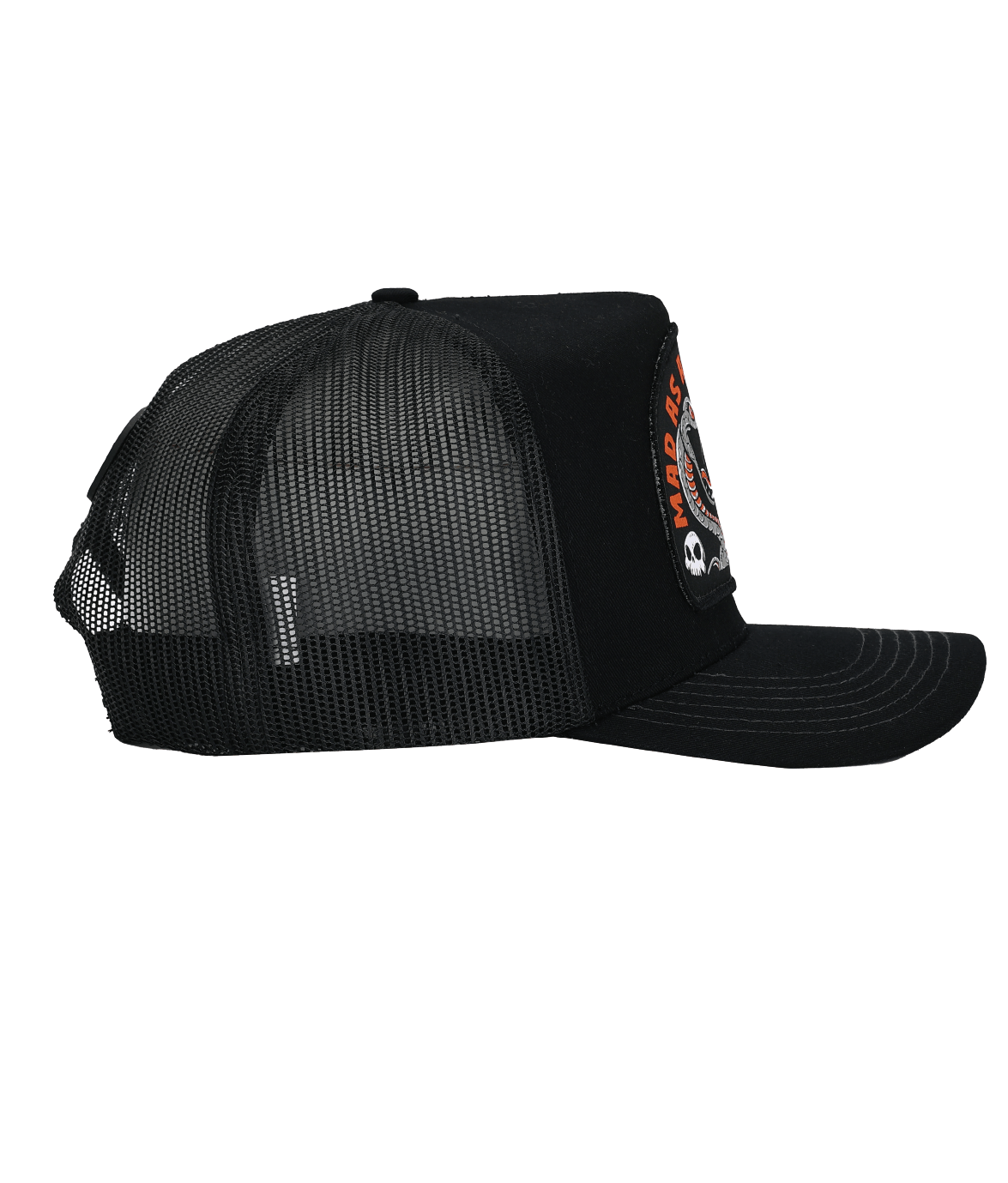 CUT SNAKE (ALL BLACK)- HIGH PROFILE TRUCKER