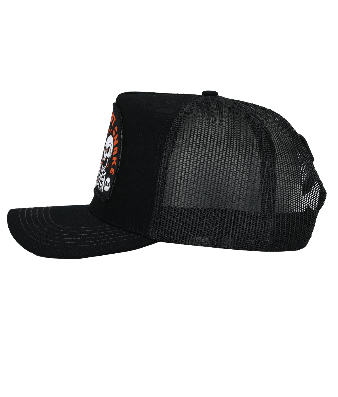 CUT SNAKE (ALL BLACK)- HIGH PROFILE TRUCKER