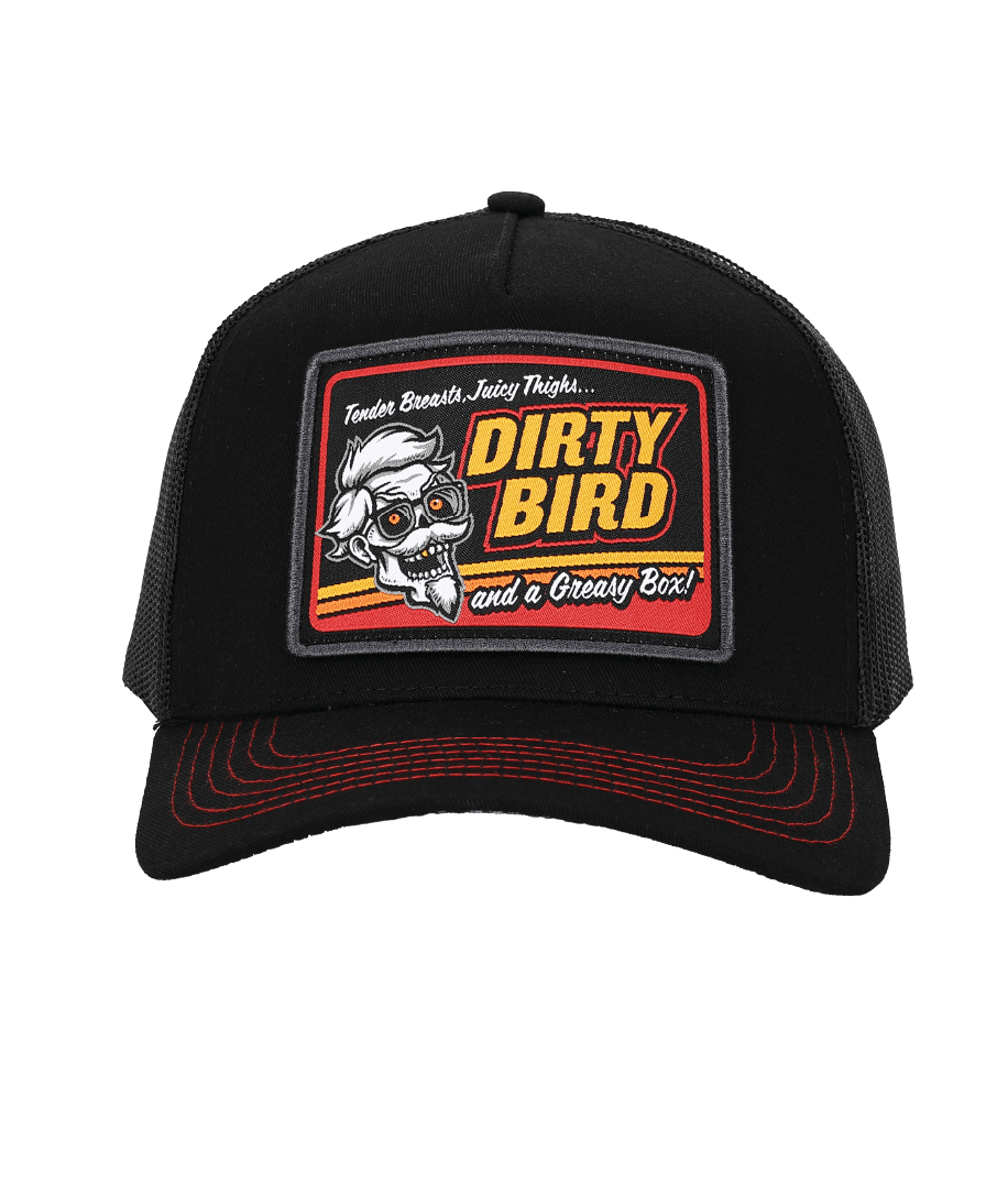 DIRTY BIRD- TRUCKER CAP-MID PROFILE