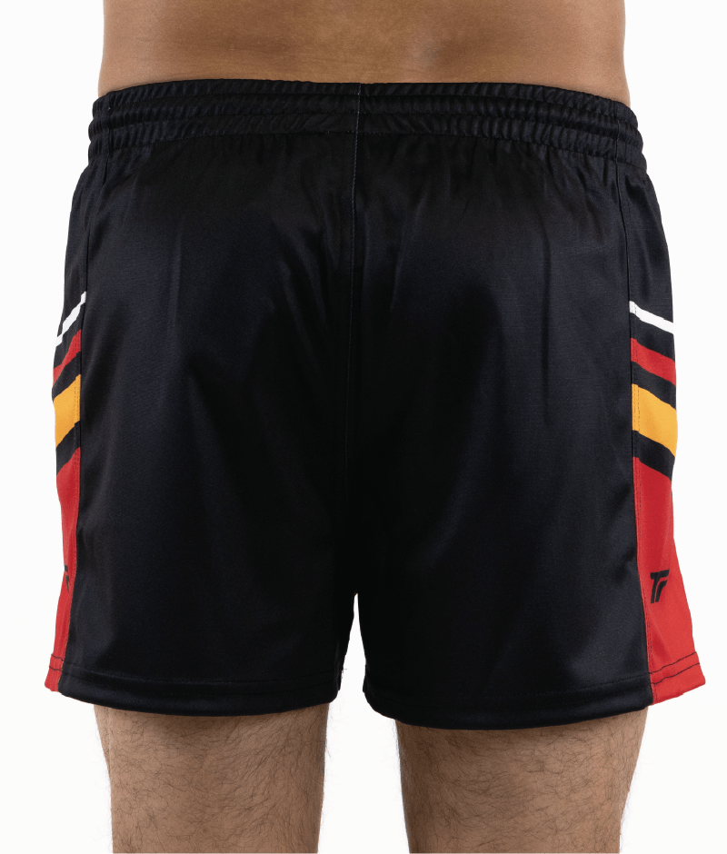DIRTY BIRD- FOOTY SHORTS (WITH ZIP SIDE POCKETS)
