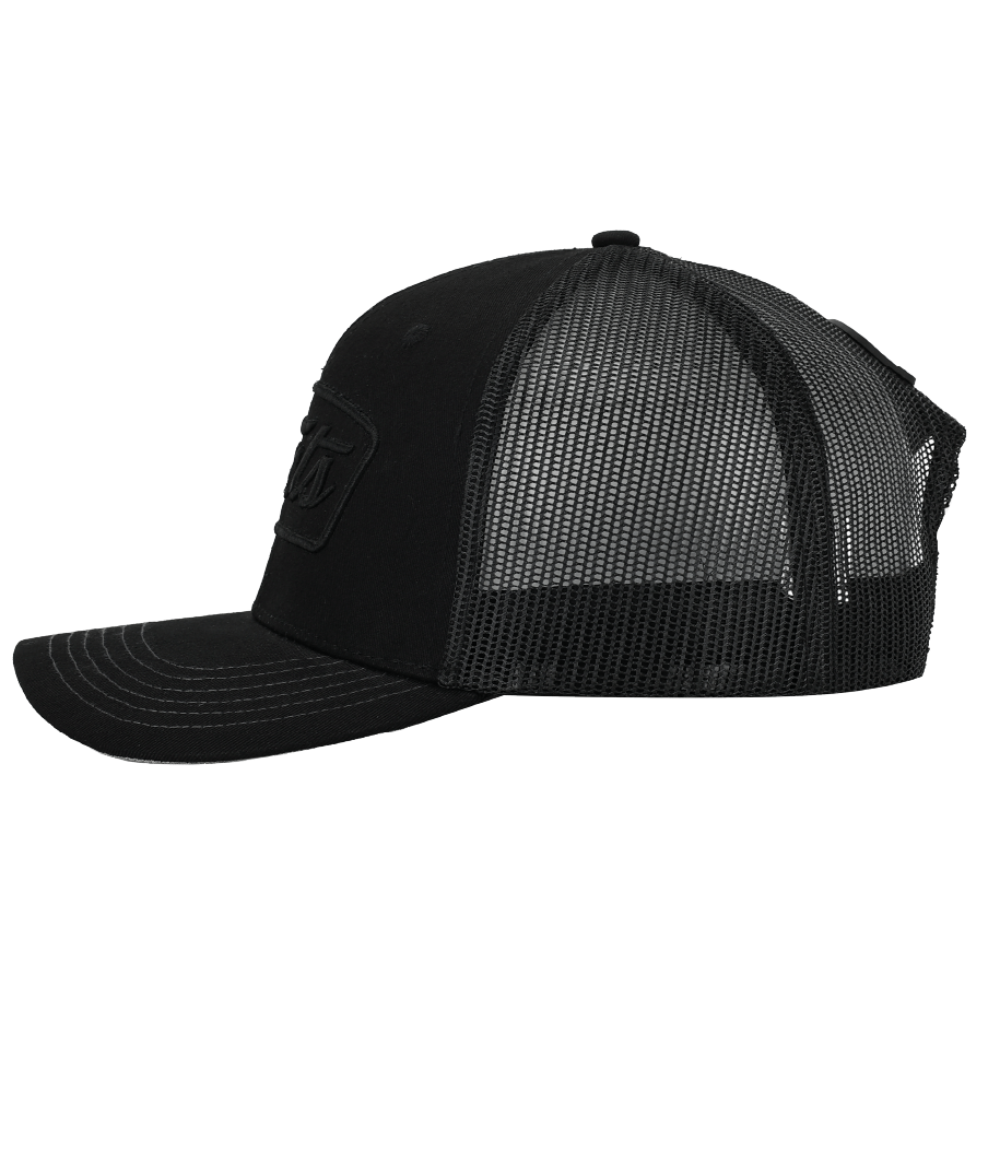 HUMMER- TRUCKER CAP - BLACK/BLACK