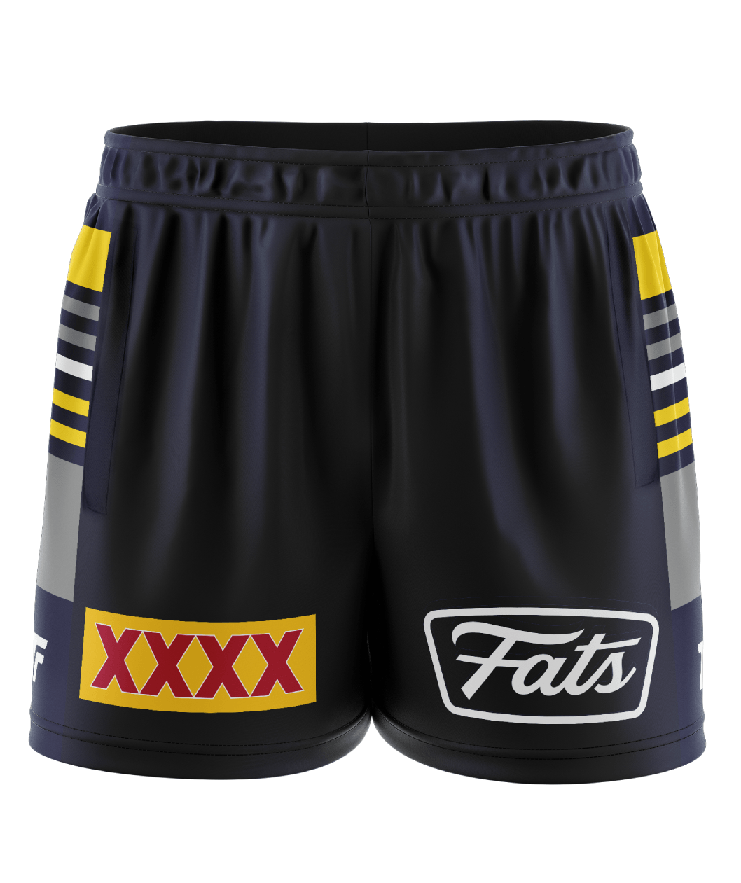MAD COWS V2- FOOTY SHORTS- WITH ZIP SIDE POCKETS