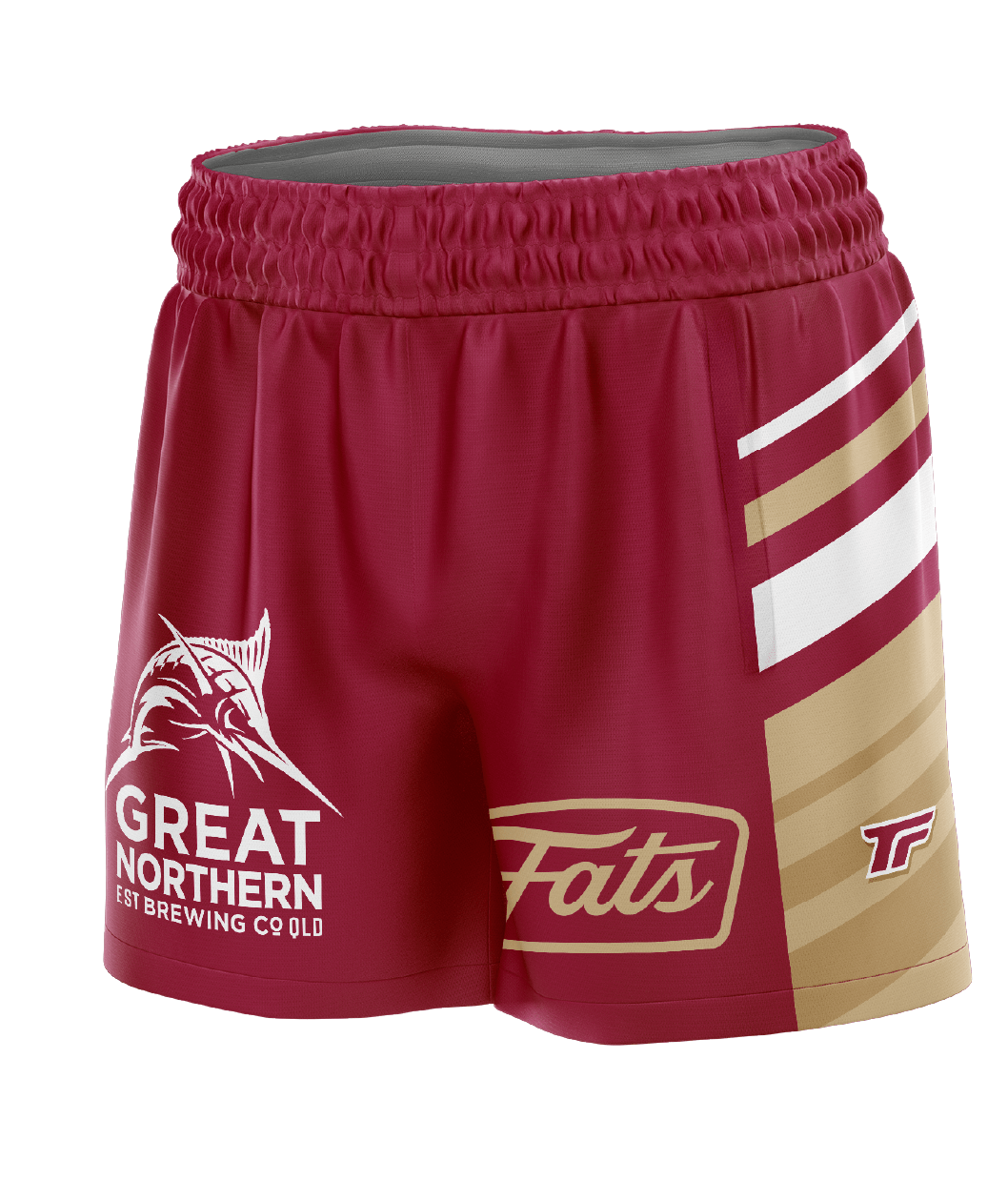 MARLINS- FOOTY SHORTS- WITH ZIP SIDE POCKETS