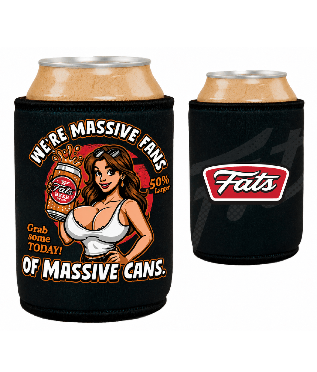 MASSIVE CANS- STUBBY COOLER