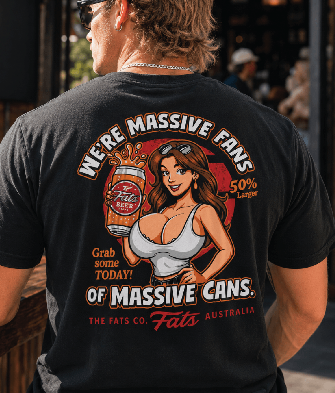 MASSIVE FANS- TEE- BLACK