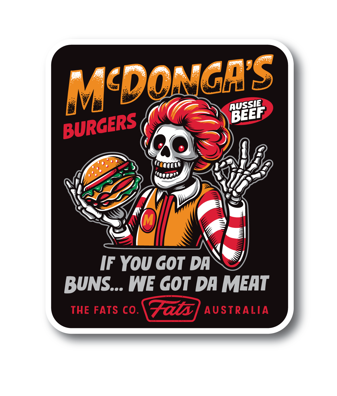 McDONGA's- STICKER