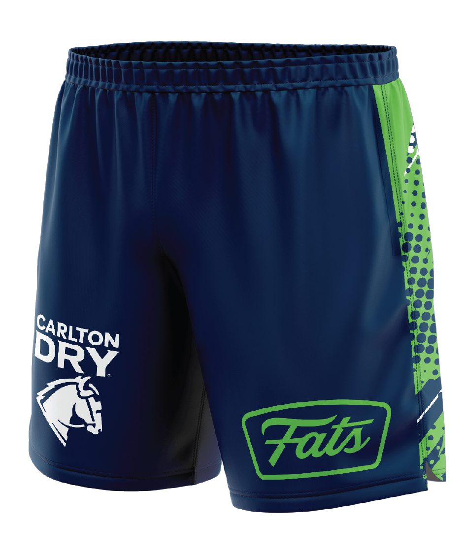 BANGER- SHORTS (NAVY/GREEN/WHITE)