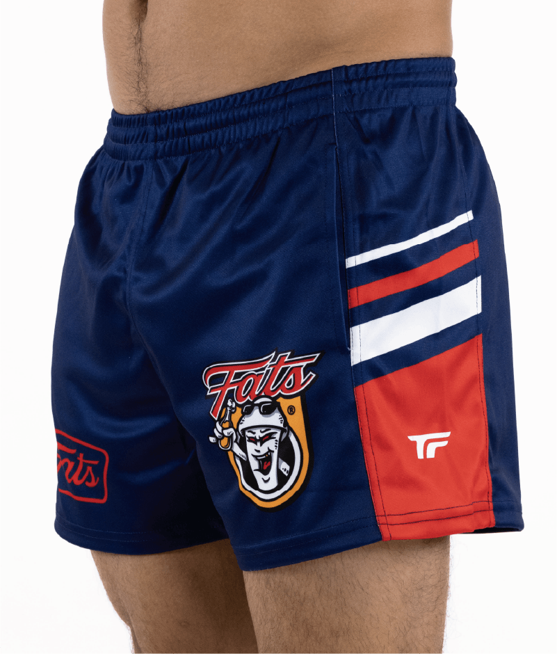 ROOTERS- FOOTY SHORTS (WITH SIDE POCKETS)