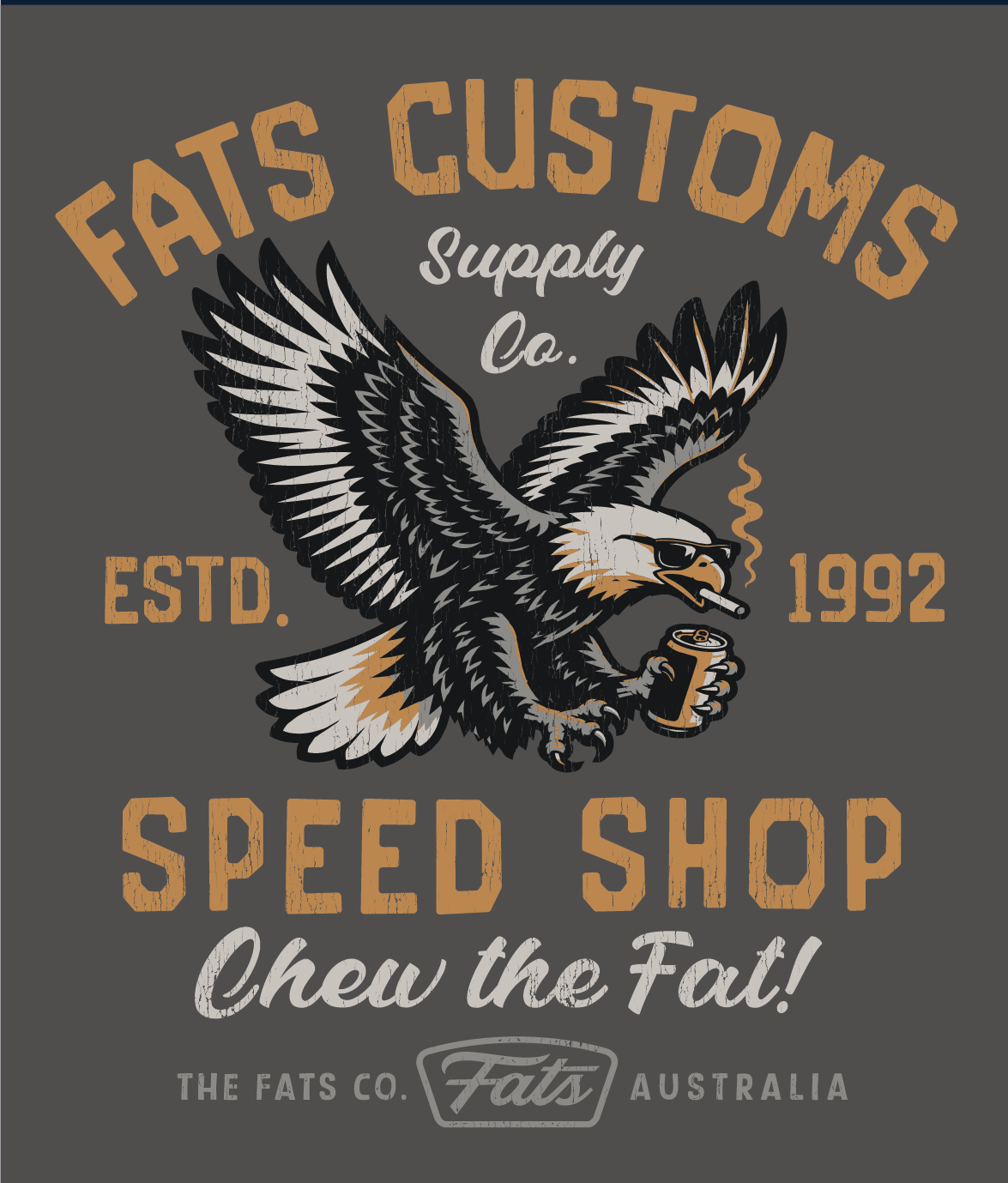 SMOKIN' EAGLE- TEE- SMOKE