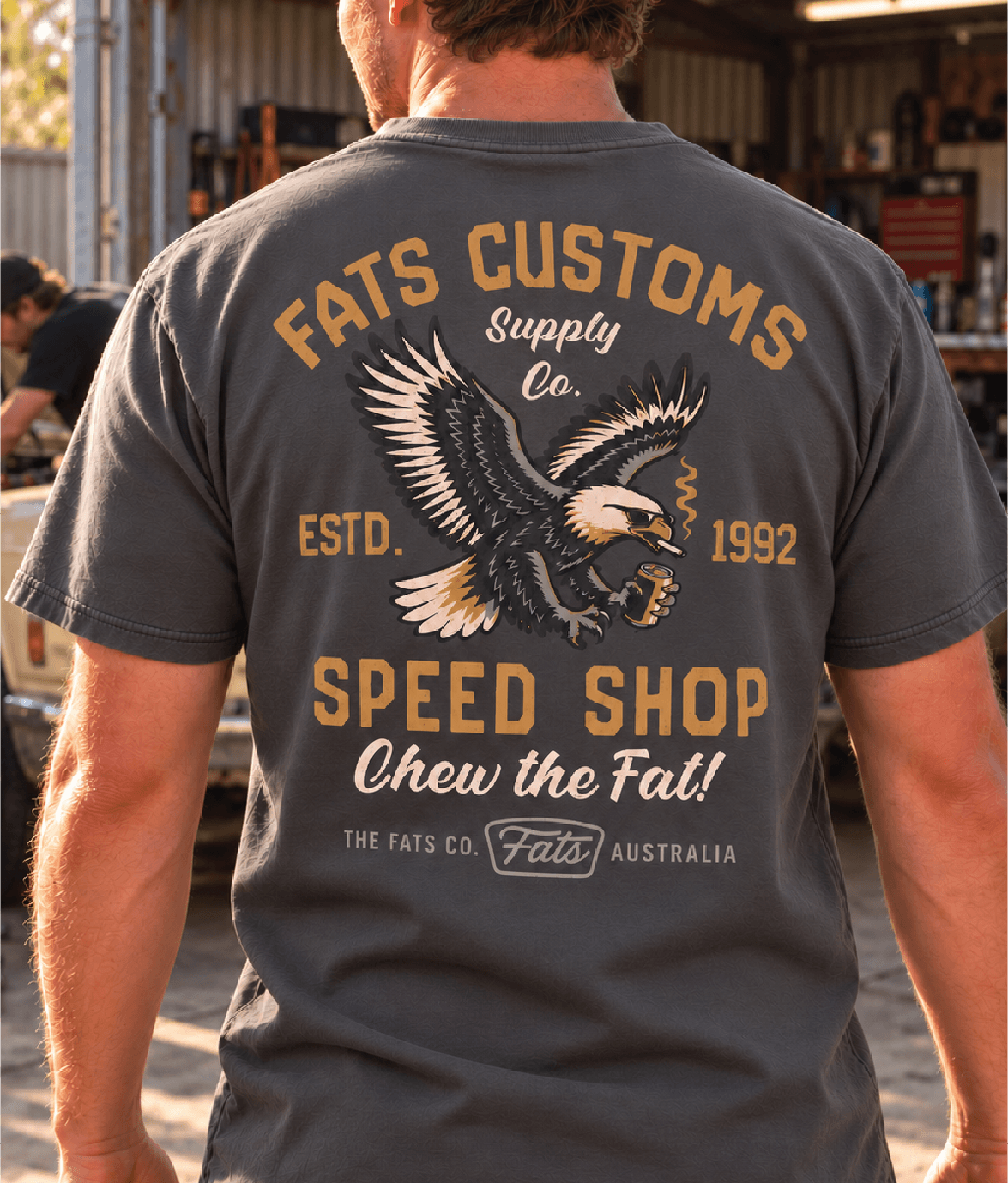 SMOKIN' EAGLE- TEE- SMOKE