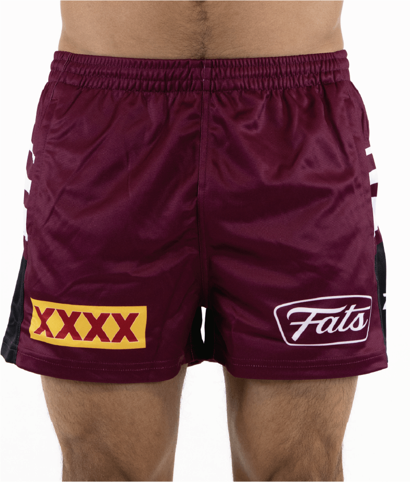 UP NORTH- FOOTY SHORTS- WITH ZIP SIDE POCKETS