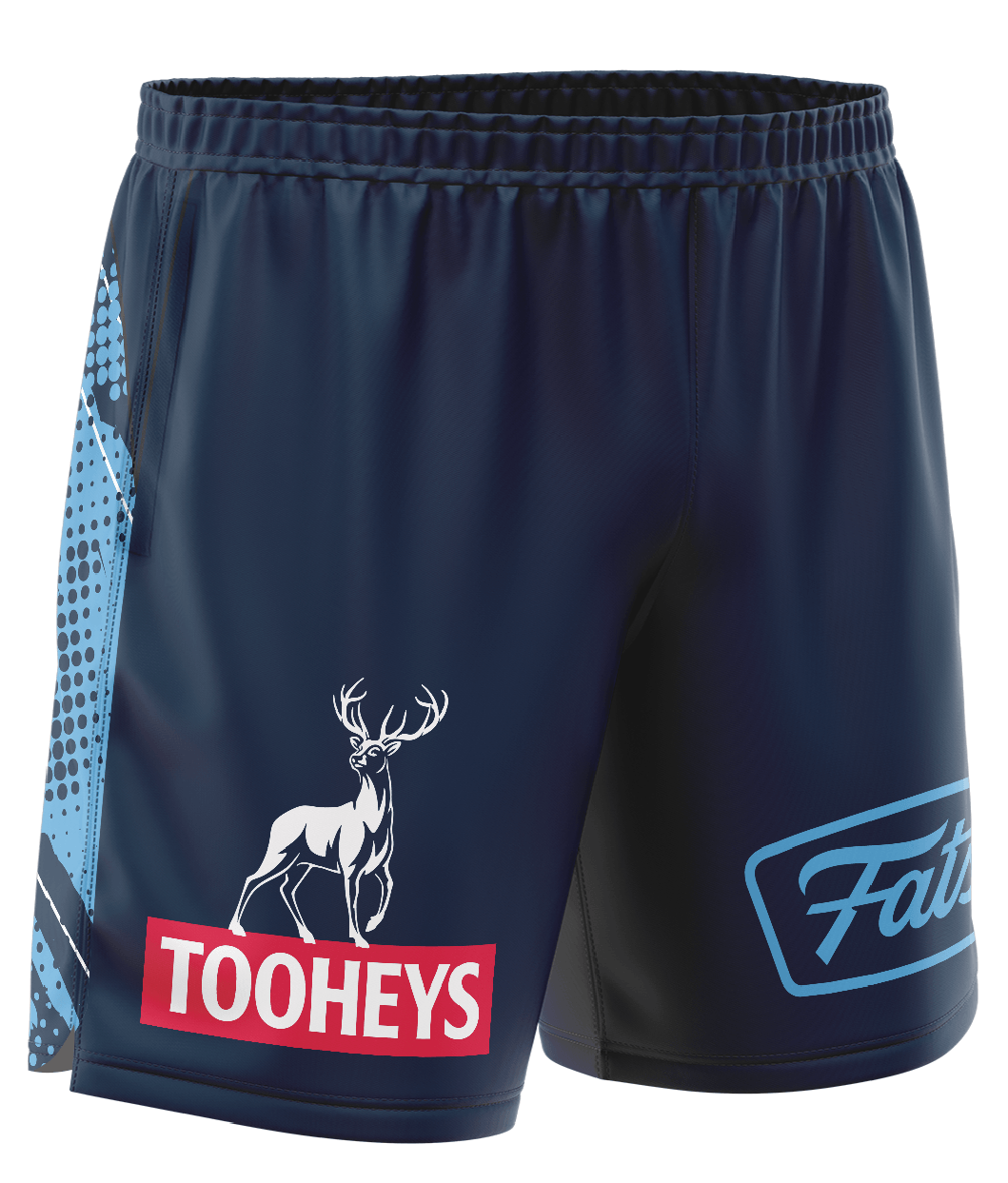 BANGER- SHORTS (NAVY/SKY BLUE)