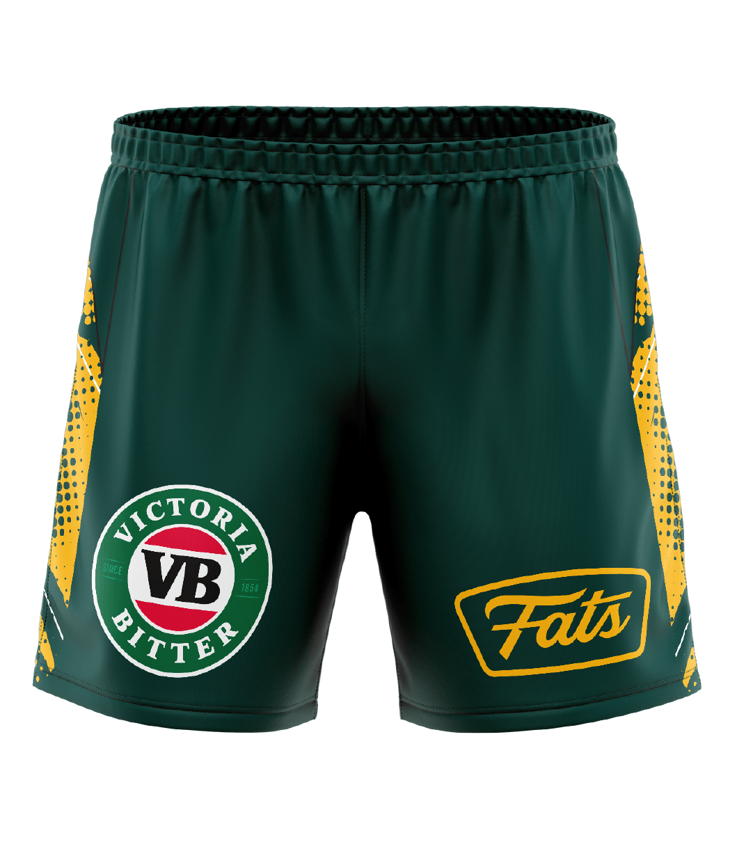 BANGER- SHORTS (GREEN/GOLD)