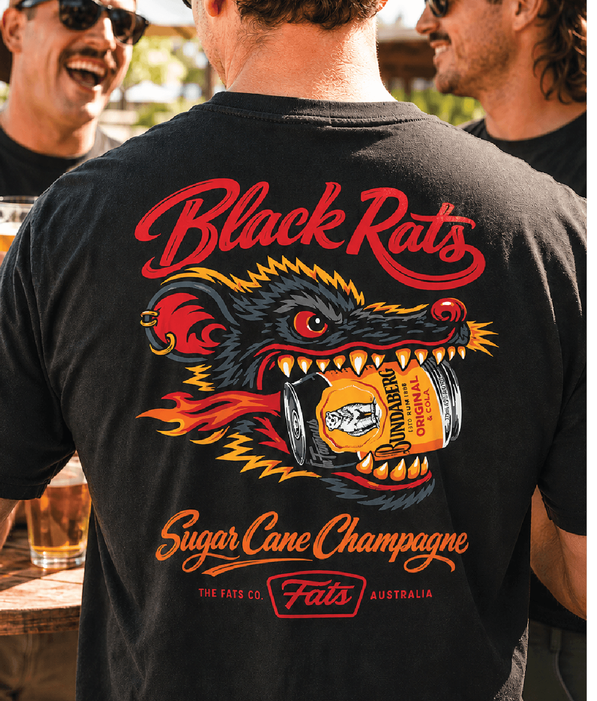 BLACK RATS V2- TEE- BLACK