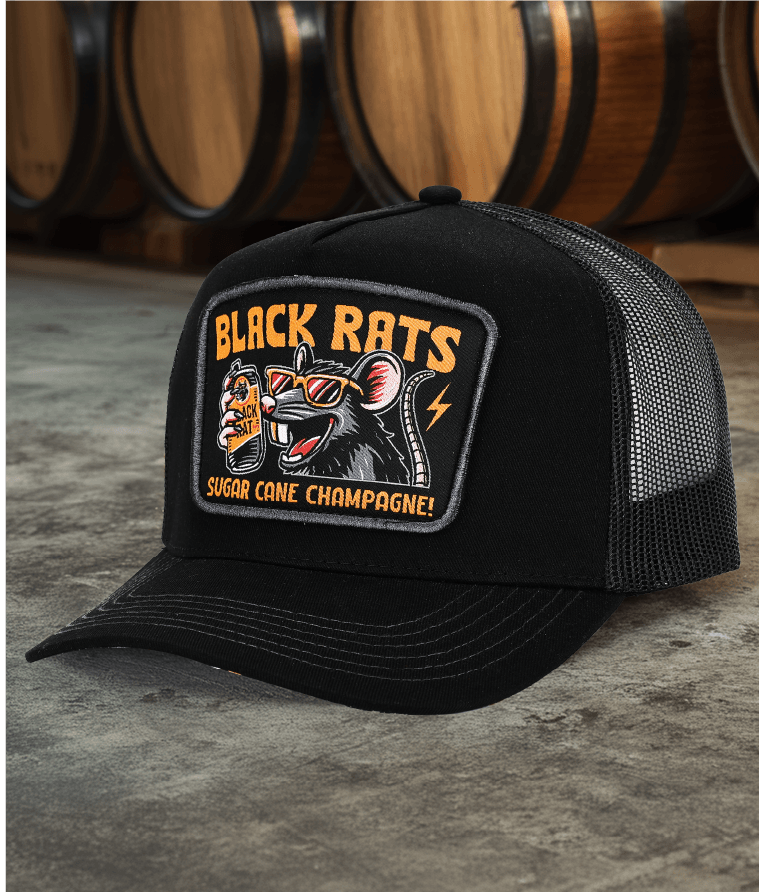 BLACK RATS (ALL BLACK)- HIGH PROFILE TRUCKER