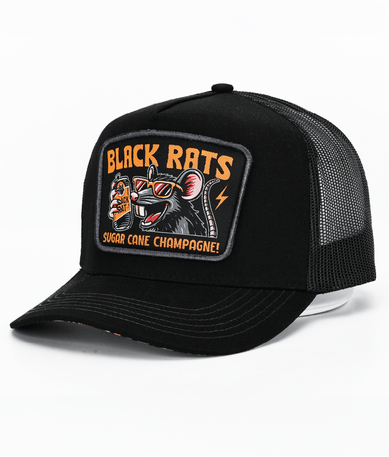 BLACK RATS (ALL BLACK)- HIGH PROFILE TRUCKER
