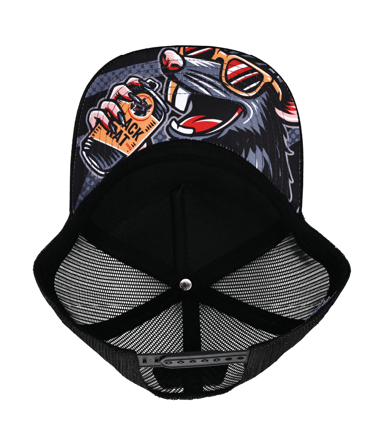 BLACK RATS (ALL BLACK)- HIGH PROFILE TRUCKER