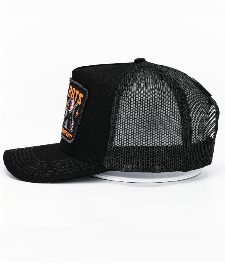 BLACK RATS (ALL BLACK)- HIGH PROFILE TRUCKER