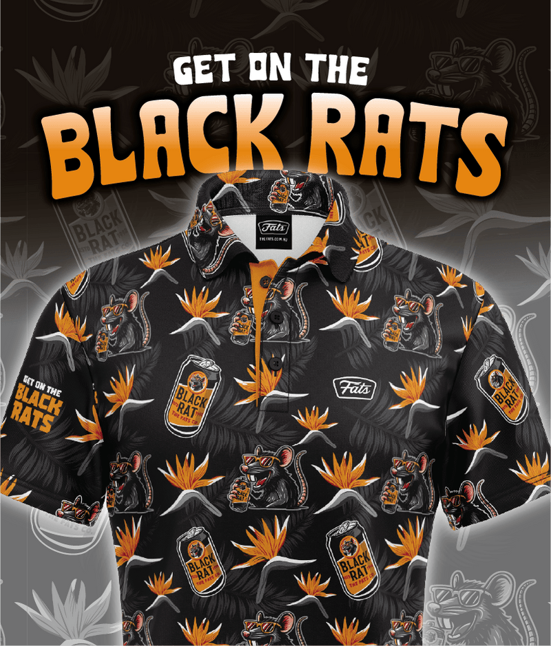 BLACK RATS- GOLF POLO (BLACK)