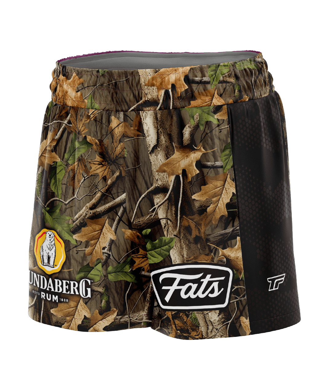 SCRUB BASHER- FOOTY SHORTS- WITH ZIP SIDE POCKETS