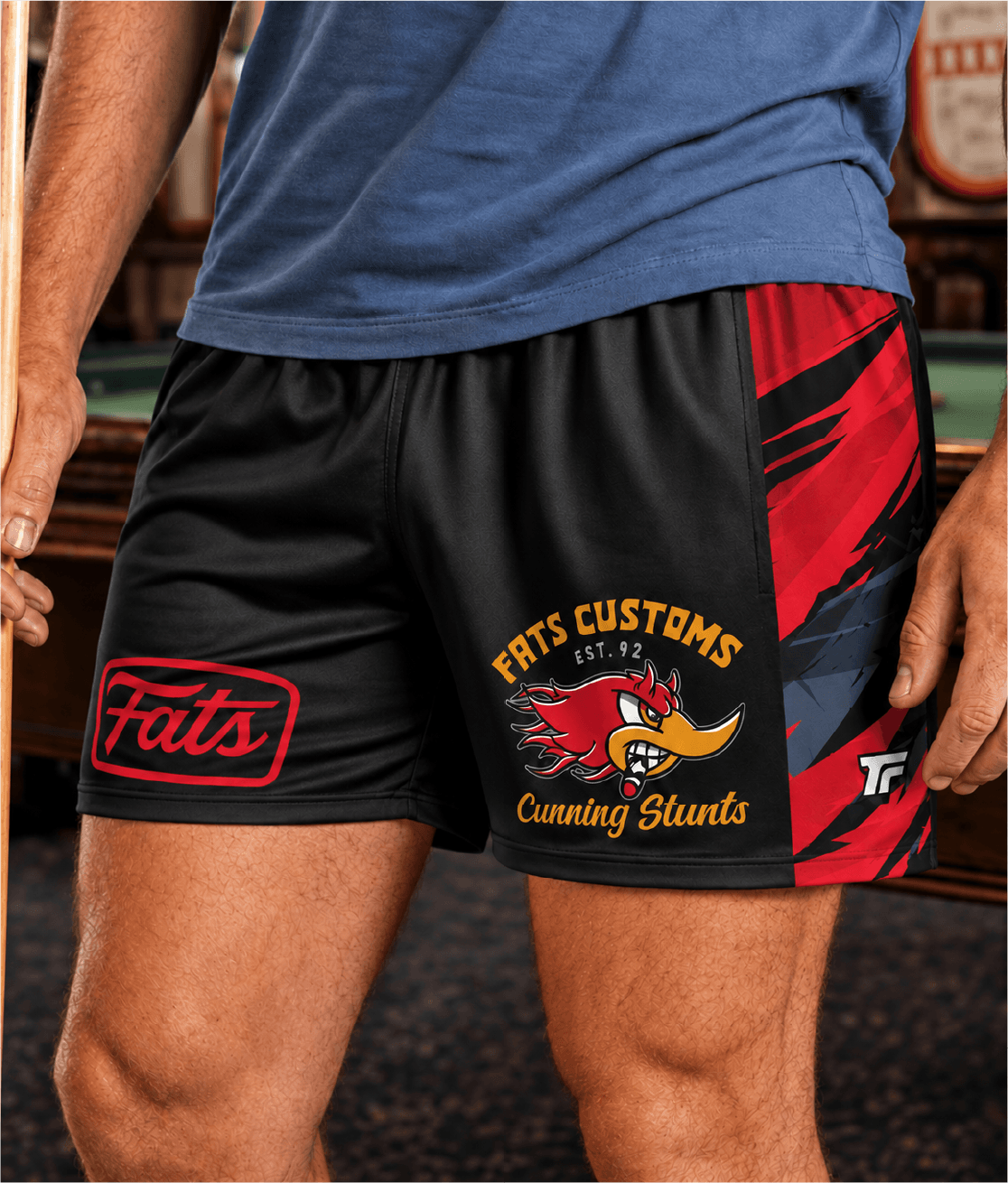 CUNNING STUNTS- FOOTY SHORTS