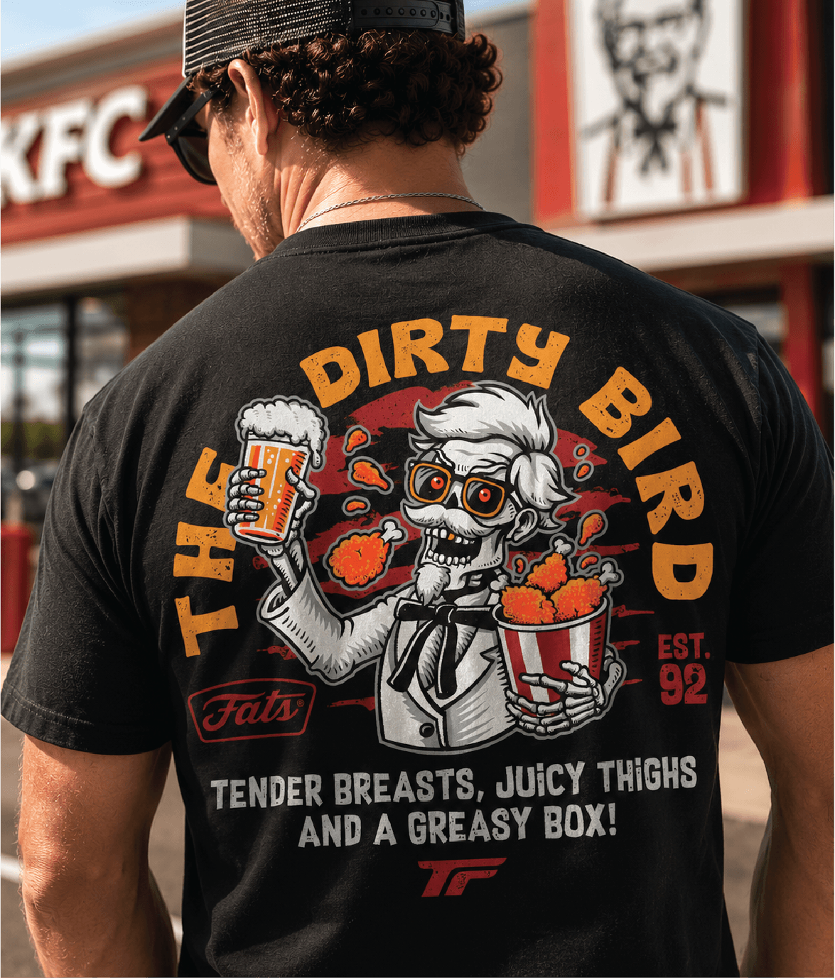 DIRTY BIRD TEE- BLACK