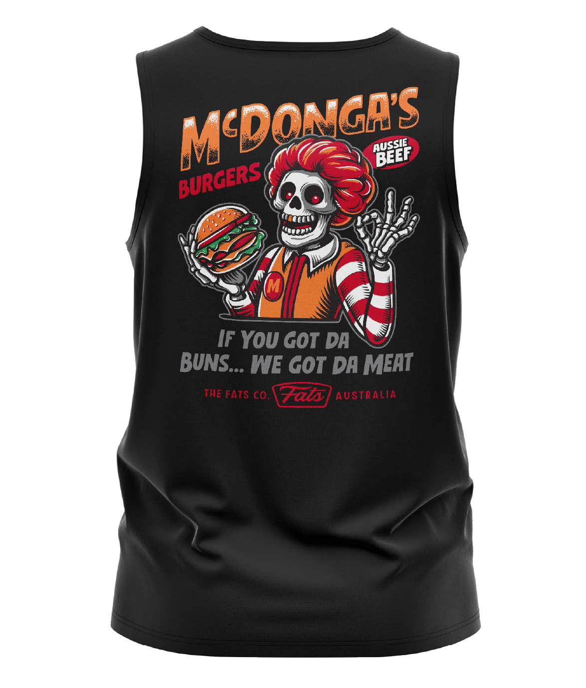 McDONGA'S- SINGLET- BLACK