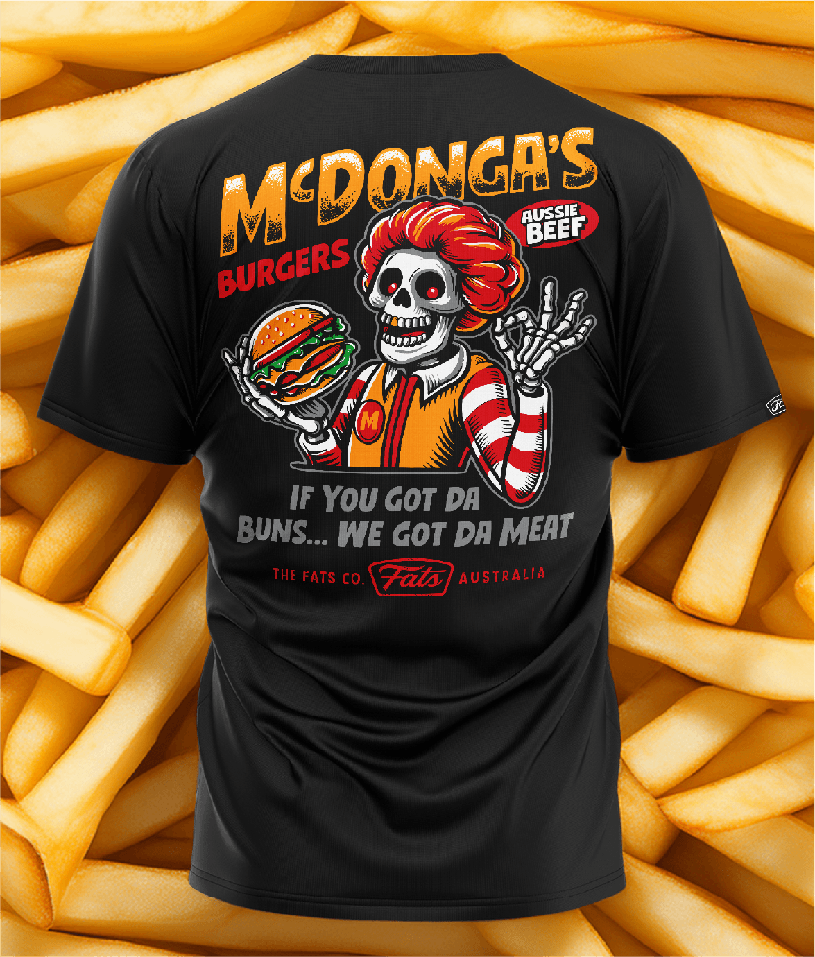 McDONGA'S- TEE- BLACK