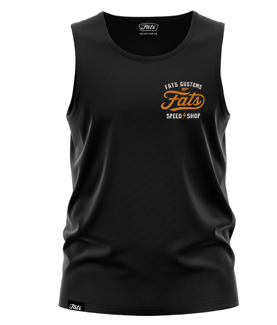 SHOCKER- SINGLET- BLACK