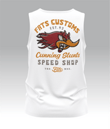 SPEED SHOP- SINGLET- WHITE