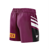 UP NORTH- FOOTY SHORTS- WITH ZIP SIDE POCKETS