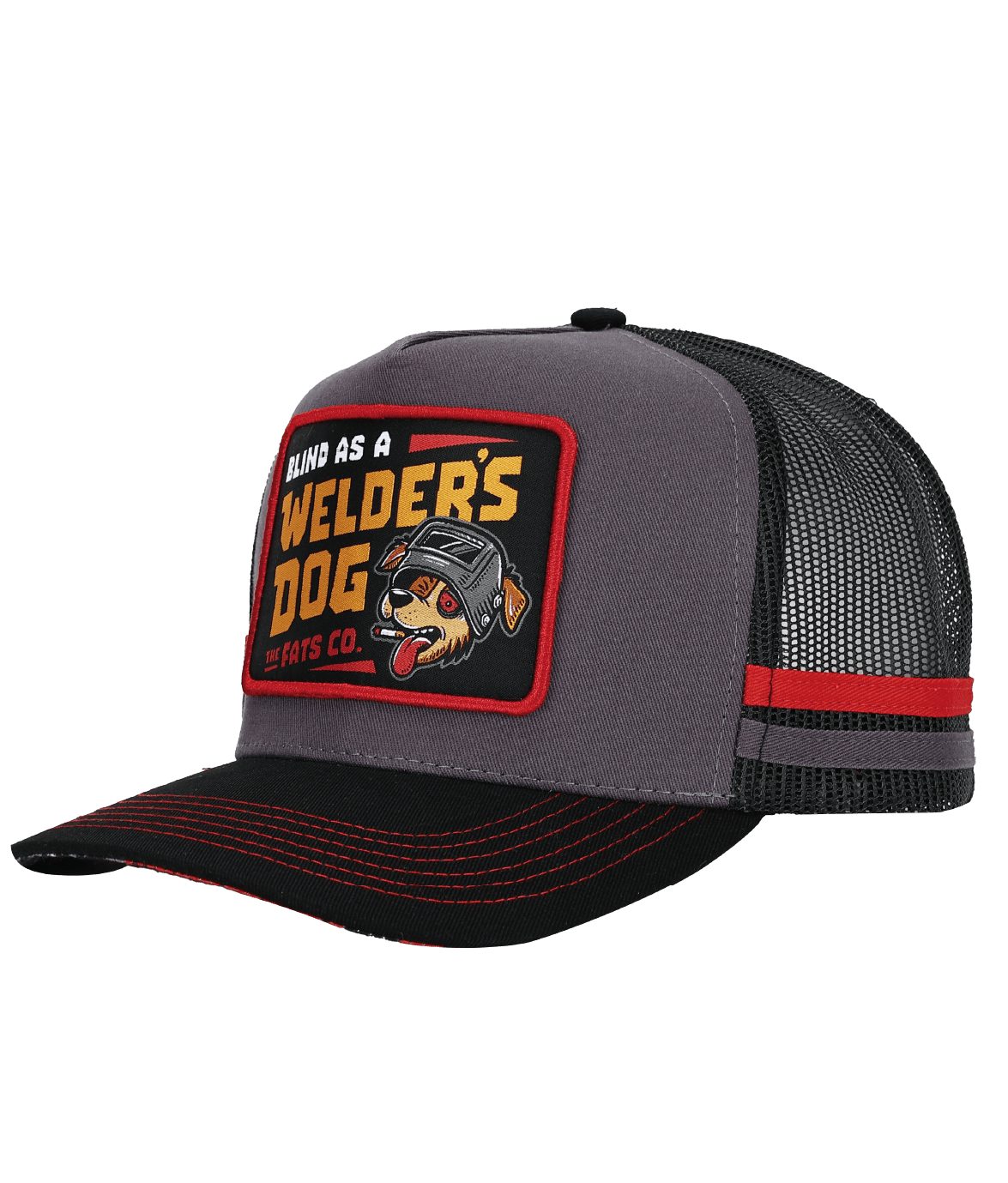 WELDER'S DOG SS (WITH SIDE STRIPES)- HIGH PROFILE TRUCKER