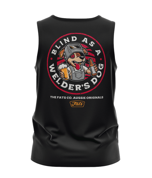 WELDERS DOG- SINGLET- BLACK