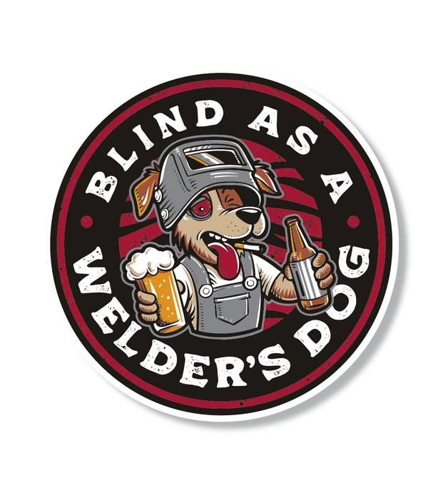 WELDERS DOG STICKER