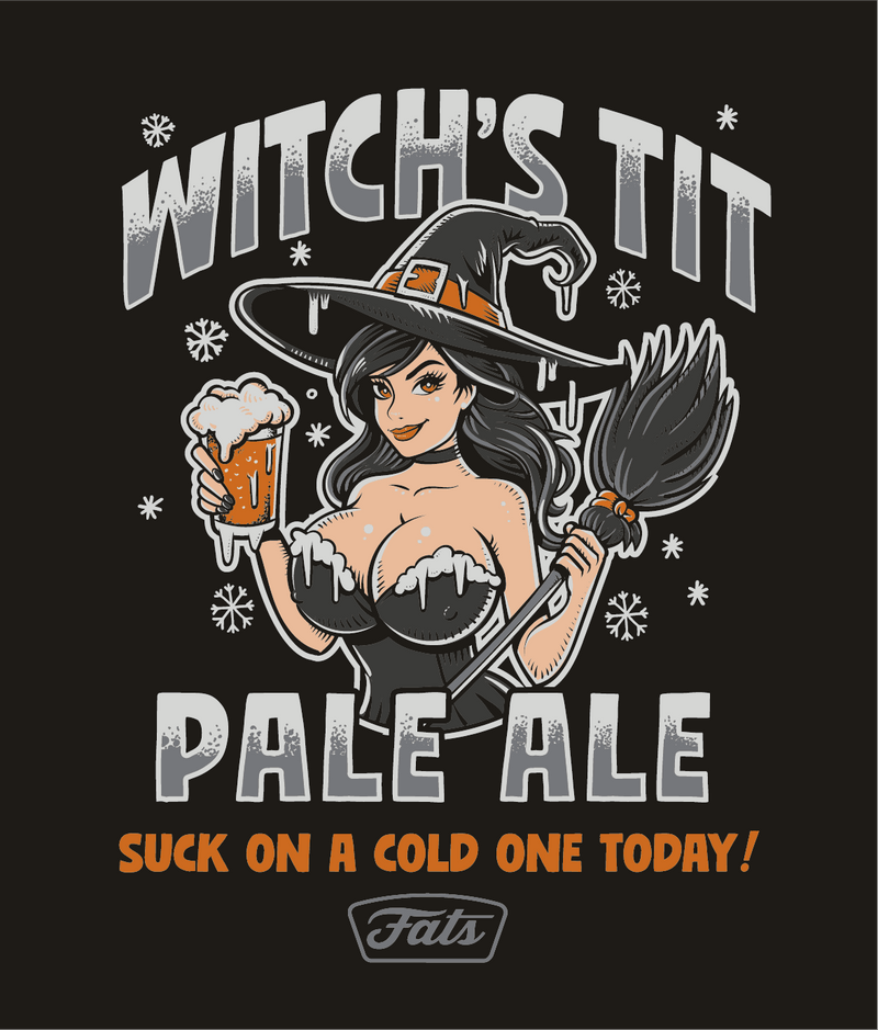 WITCH'S TIT TEE- BLACK