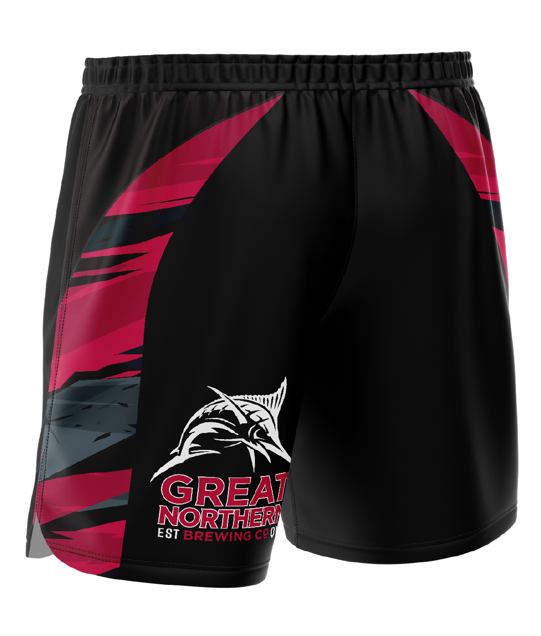 BANGER- SHORTS (BLACK/RED)