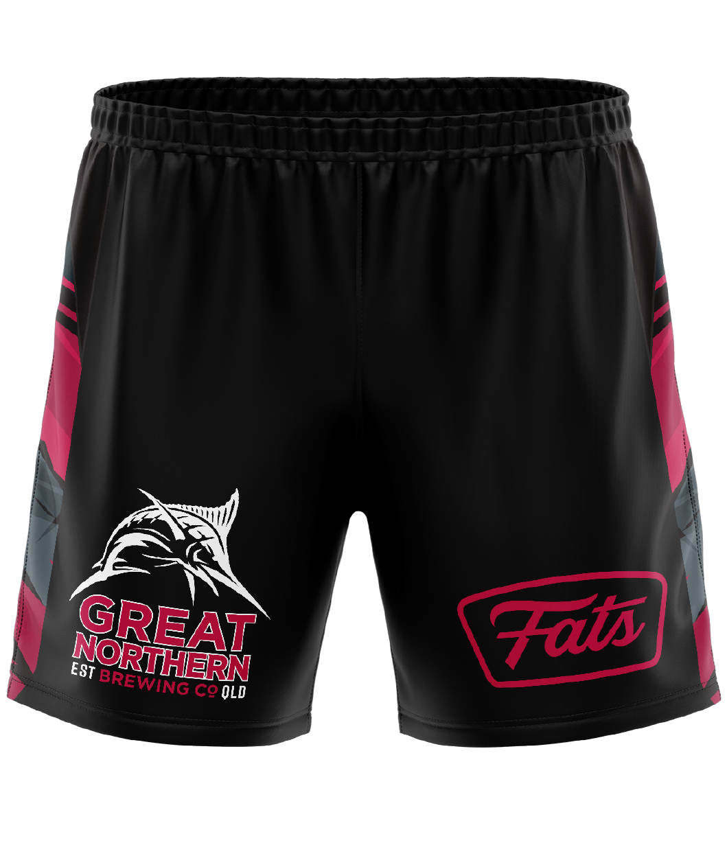 BANGER- SHORTS (BLACK/RED)